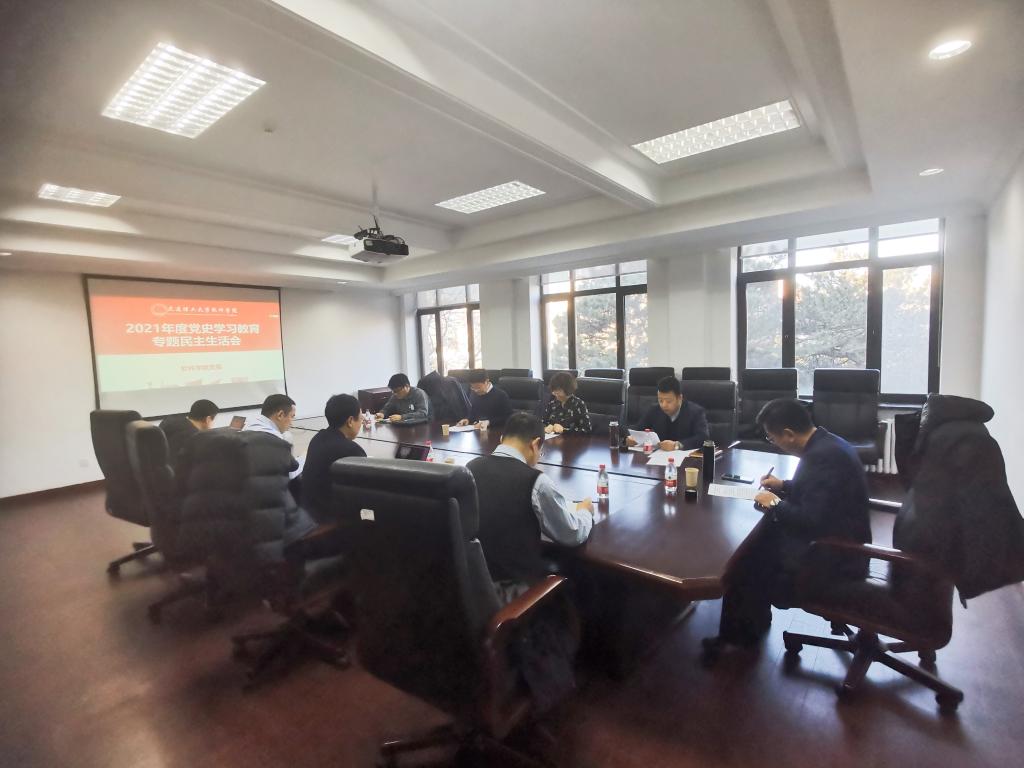红色代码润初心 智慧引擎促党建 ——软件学院召开党史教育专题民主生活会暨软件研发提升研讨会